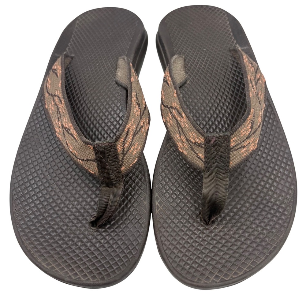 Chaco Flip Flops Women 8 Brown Pink Thong Sandals Toe Post Gorpcore Outdoor